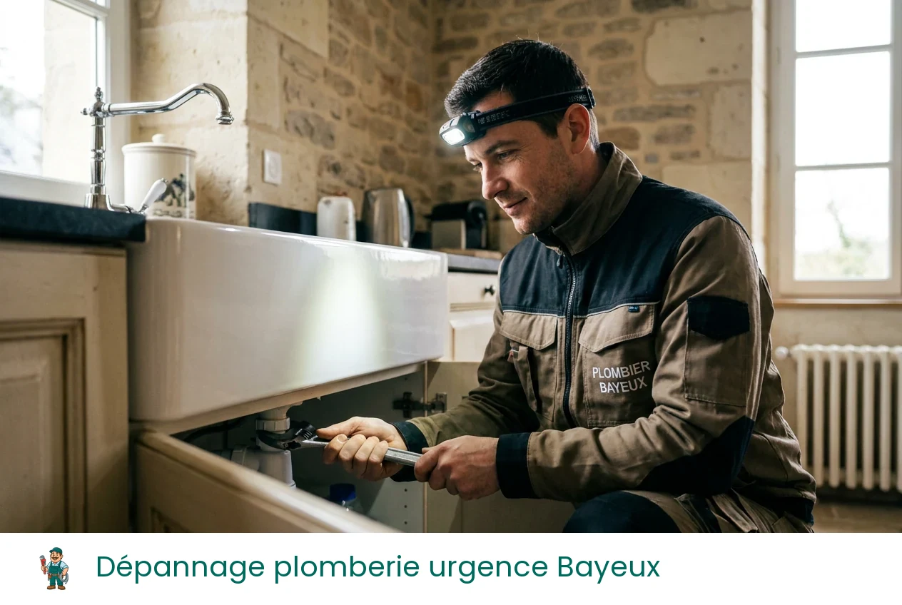 Dépannage plomberie urgence à Bayeux