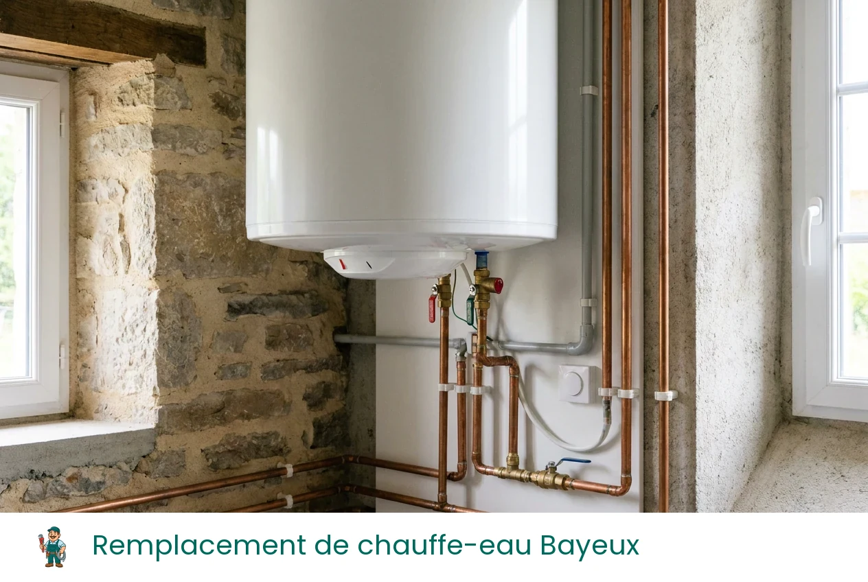 Remplacement de chauffe-eau à Bayeux
