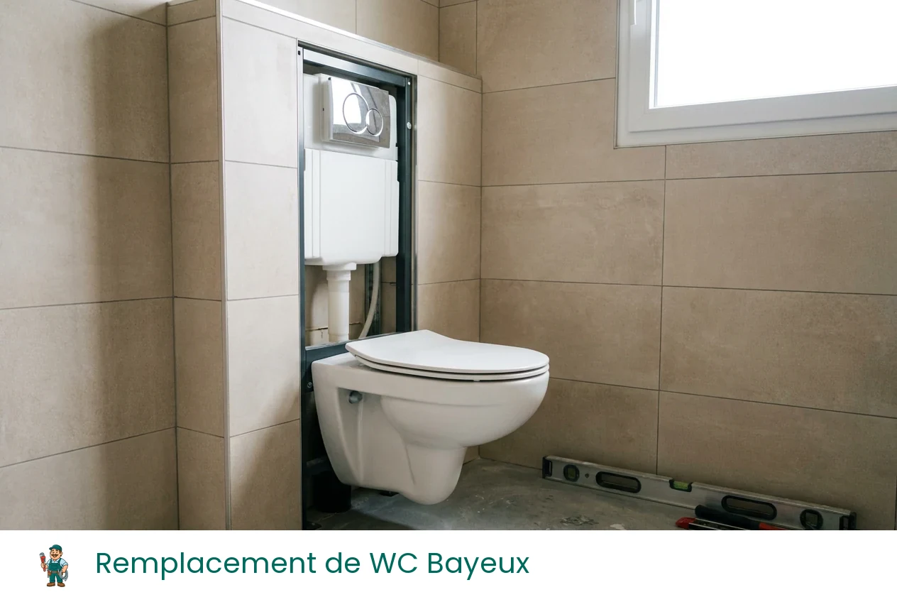 Remplacement de WC à Bayeux