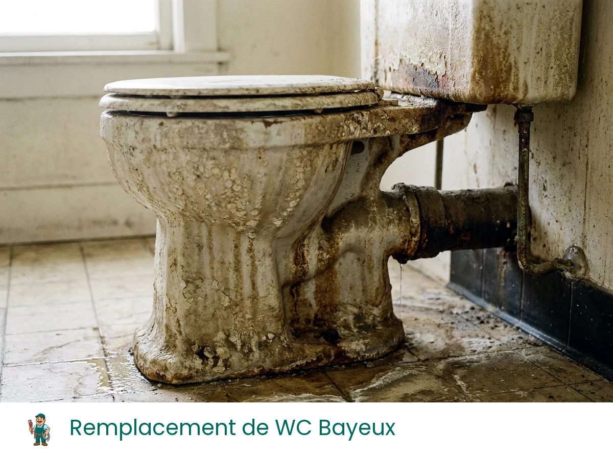 Remplacement de WC à Bayeux