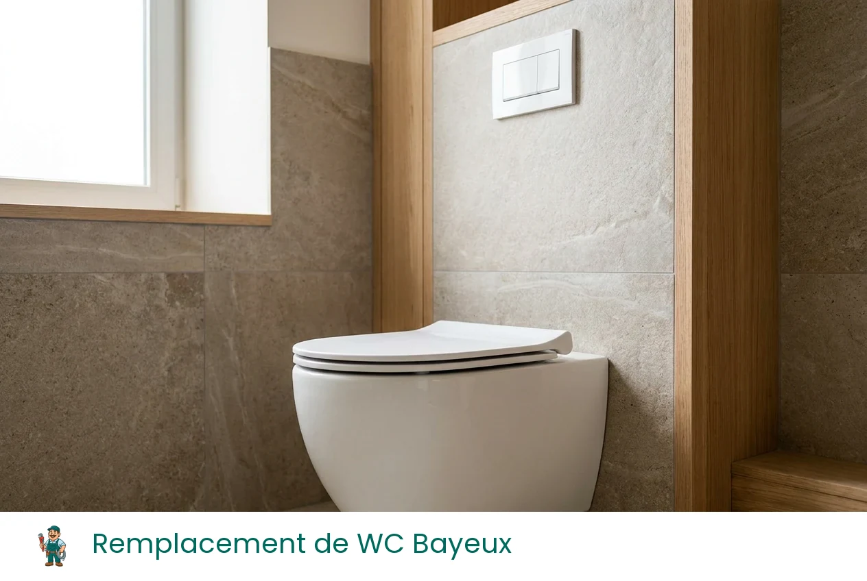 Remplacement de WC à Bayeux