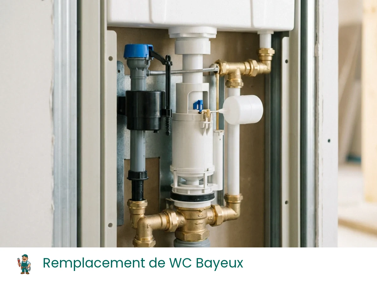 Remplacement de WC à Bayeux